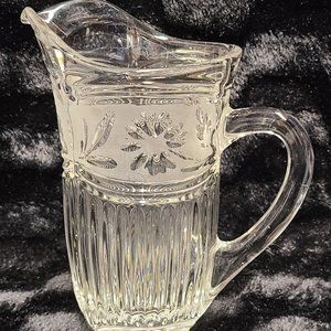 Pitcher - Heavy Crystal - Frosted Glass Band